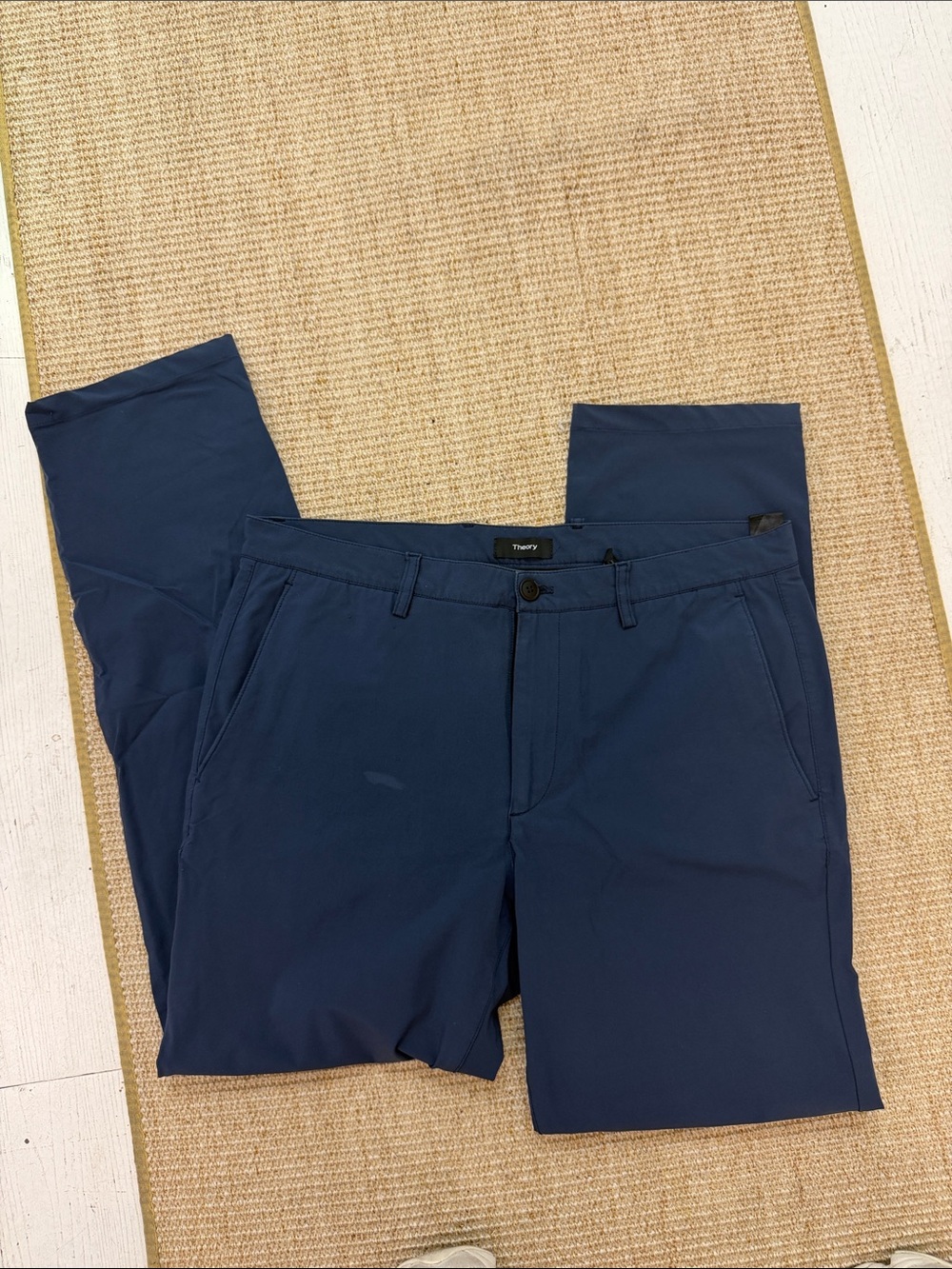 Theory Men's Navy Blue Chinos